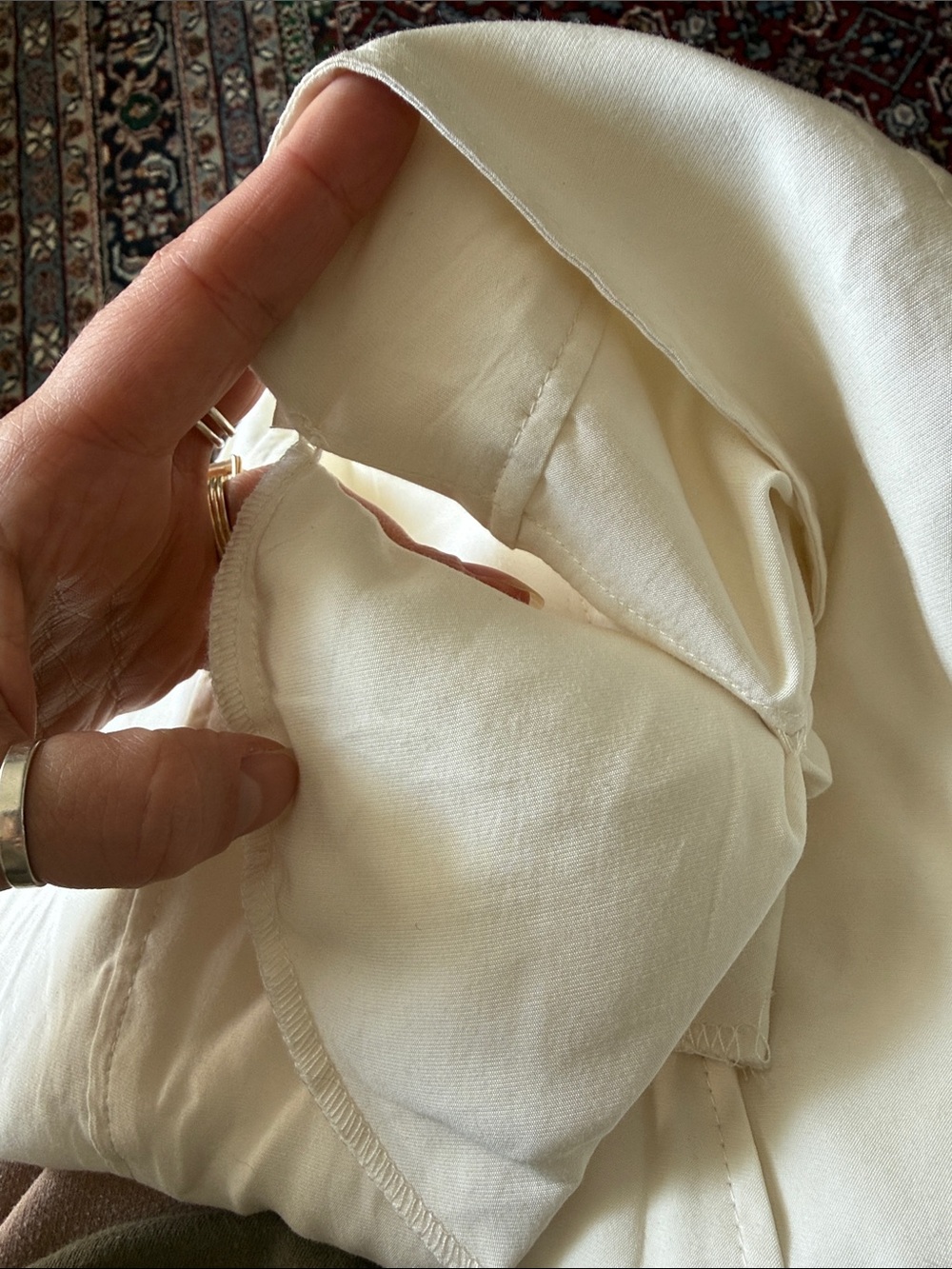 ba&sh Lady Wrap Blouse Ecru Cream Long Sleeve Size Small - Picture 8 of 13